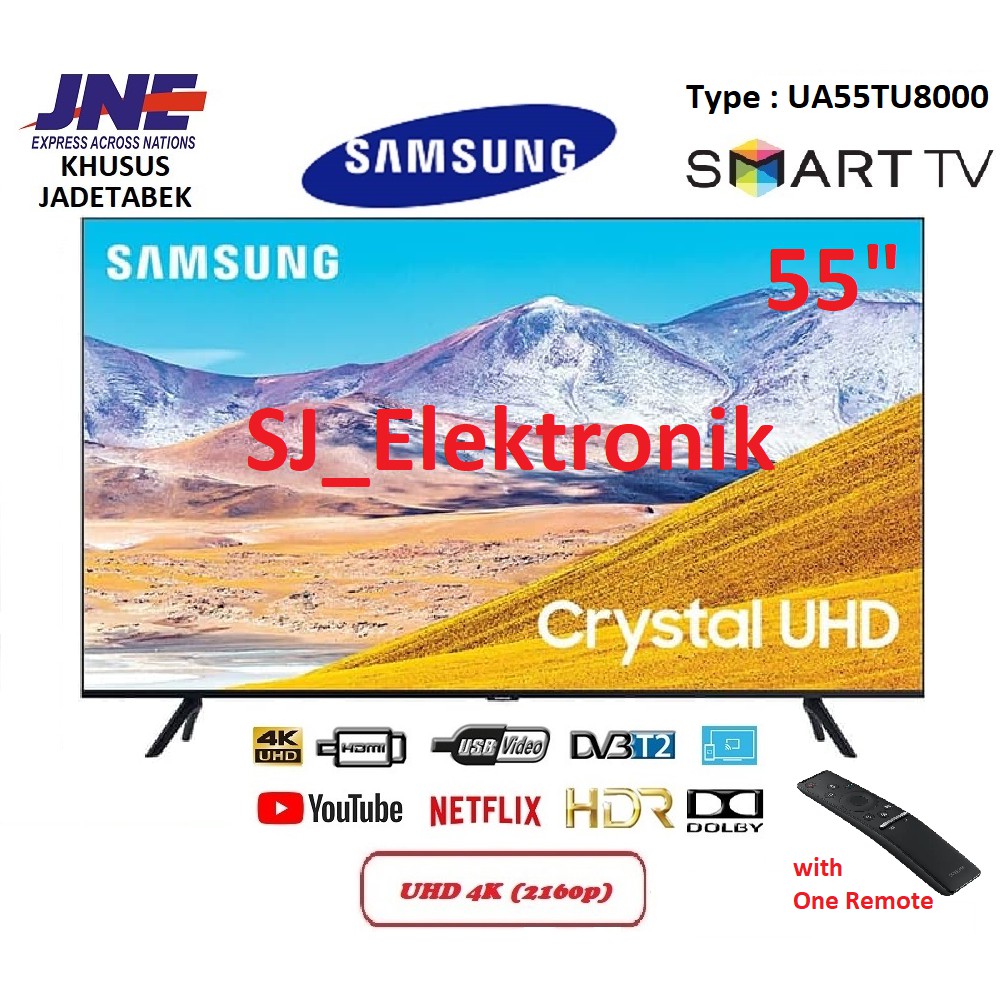 LED TV Samsung 55 Inch UA55TU8000 - 55TU8000 UHD 4K SmartTV Slim Bezel