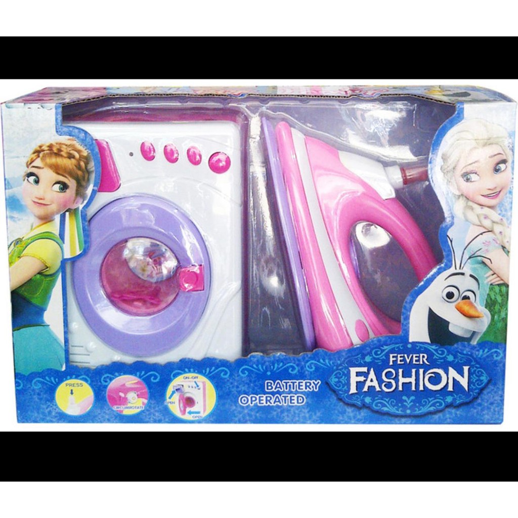 Mainan mesin cuci set setrika baterai washing machine iron Mainan mesin cuci set setrika baterai washing machine iron