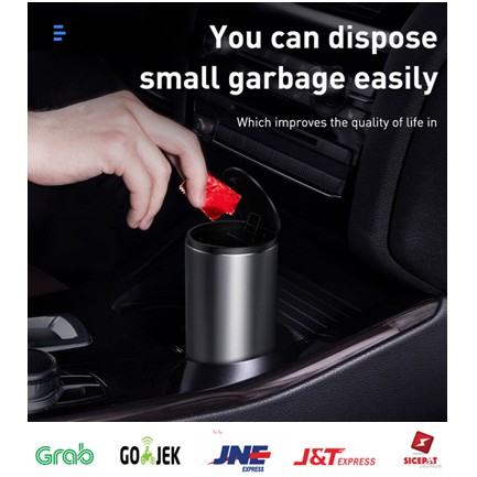 BASEUS TEMPAT SAMPAH MOBIL GENTLEMAN STYLE VEHICLE-MOUNTED TRASH CAN