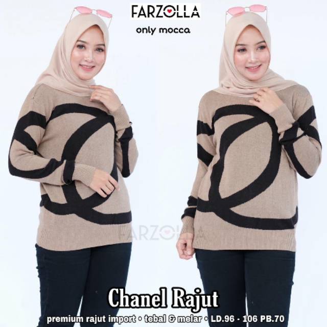 BAJU TUNIK RAJUT WANITA TERBARU / CHANEL RAJUT / RAJUT KEKINIAN / RAJUT MURAH MODERN CANTIK PANJANG