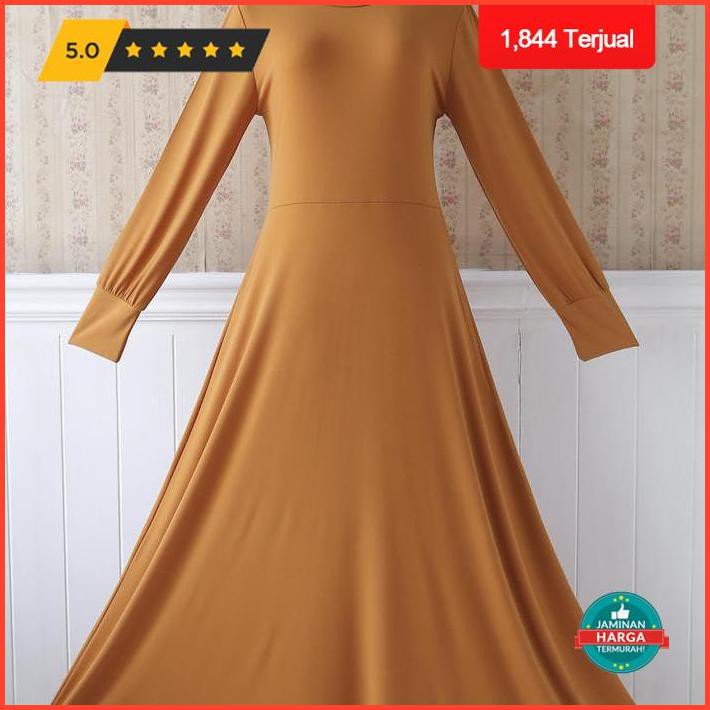 Gamis Jumbo Size Jersey Polos Premium Promo