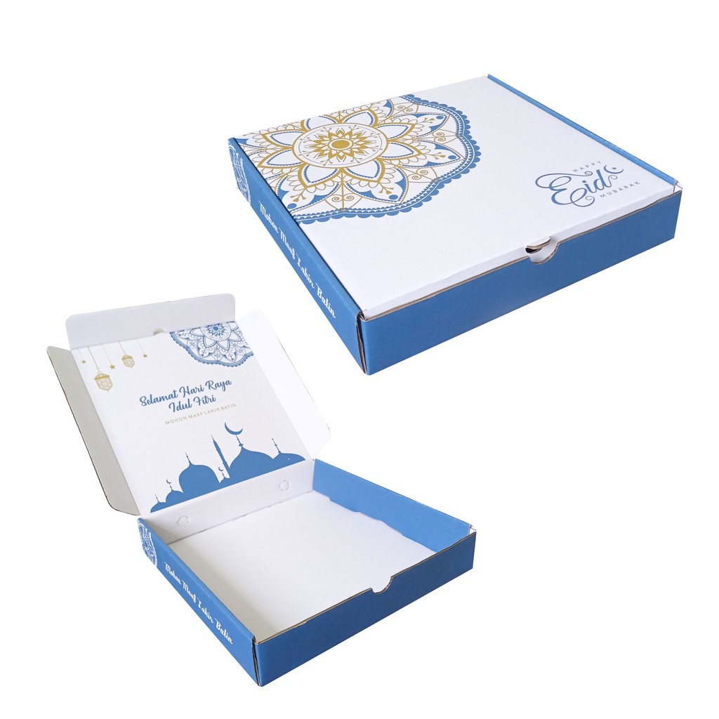 Box 28x28x5 cm LS Kardus/Karton/Polos/pizza/hampers/eid mubarak