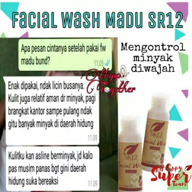 Facial Wash Madu SR12 / melembabkan / mencerahkan