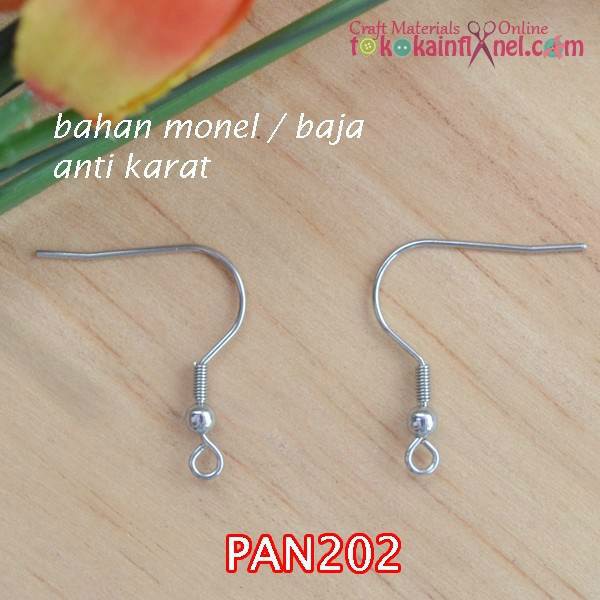 Pan202 Pengait  Anting  Bahan Monel Model 2 Per Satuan 