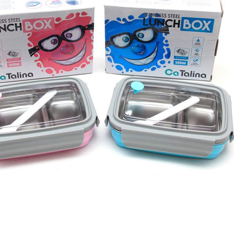 Dapatkan Sekarang>> CATALINA BPLB SS01 Lunch Box Stainless Pink Blue - Laku Keras