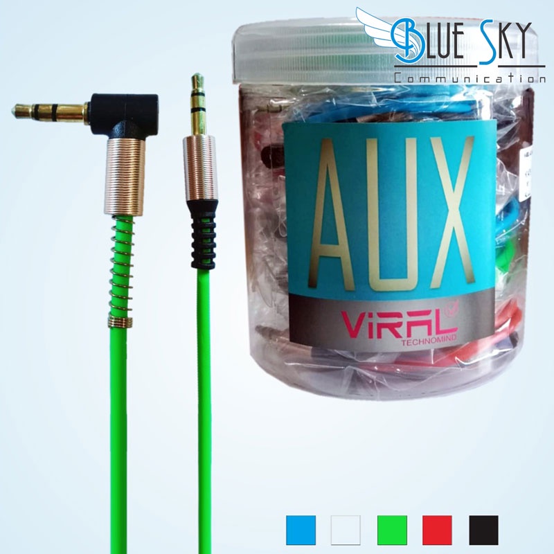 KABEL AUX M02 JAR VIRAL 95CM (HARGA 1PCS) FREE TOPLES PEMBELIAN 10PCS