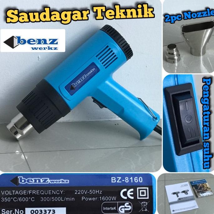 Benz Mesin Hot Gun Heat Gun Mesin Pemanas Blower Benz Werkz Termurah