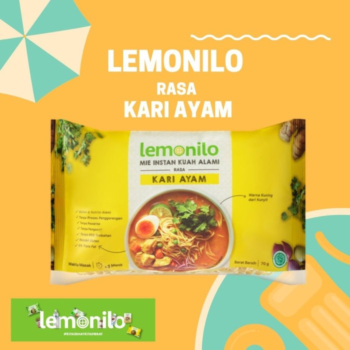 LEMONILO * MI INSTAN KUAH * RASA KARI AYAM * 70g