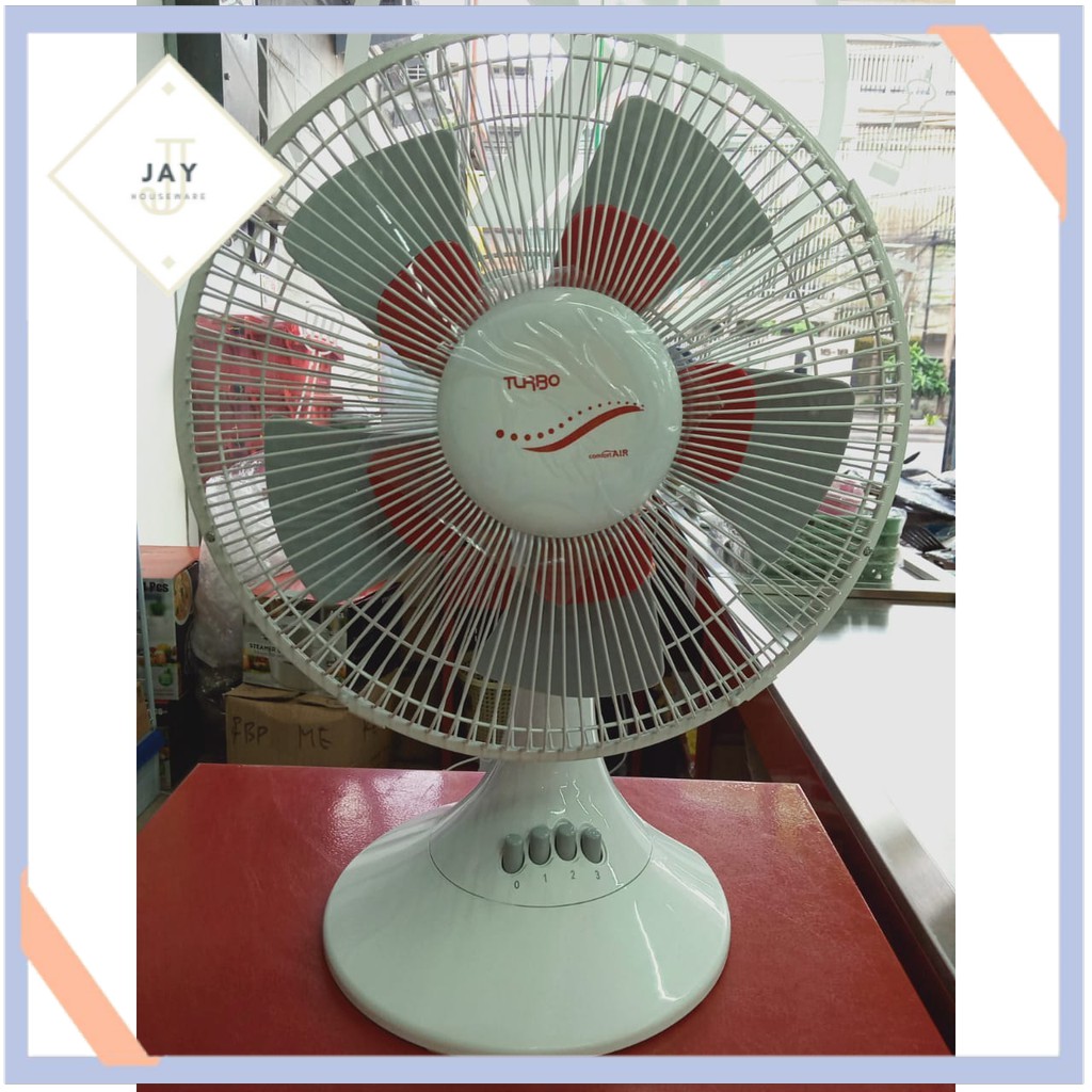 KIPAS ANGIN TURBO DESK FAN 12 INCH DOUBLE BLADE TURBO
