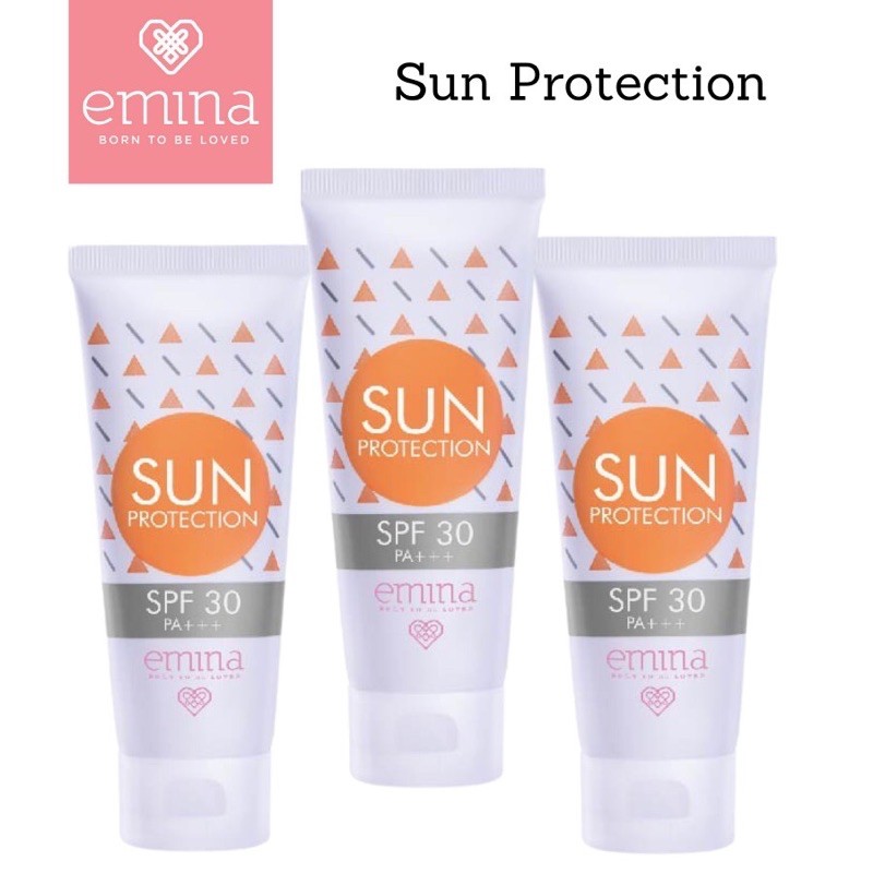 Emina Sun Protection dengan SPF 30 / Emina Sun Battle SPF 45+++ / Emina sunscreen