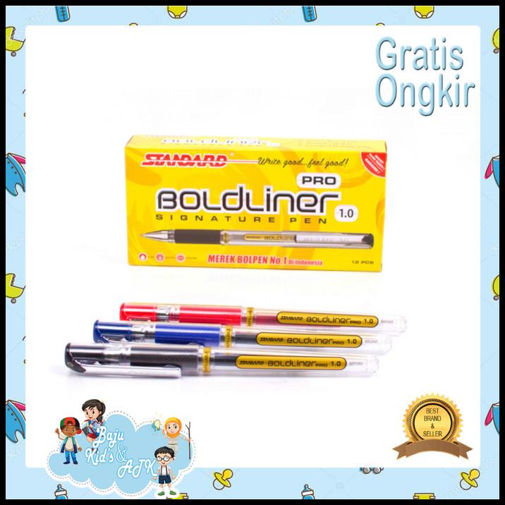 

Heaven | Pulpen Gel Standard Boldliner Pro 1.0 Mm (12Pcs)