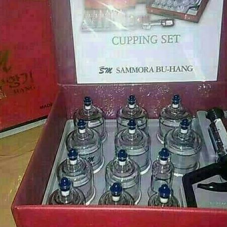 Alat Bekam Sammora Isi 12/Kop Bekam.Sammora