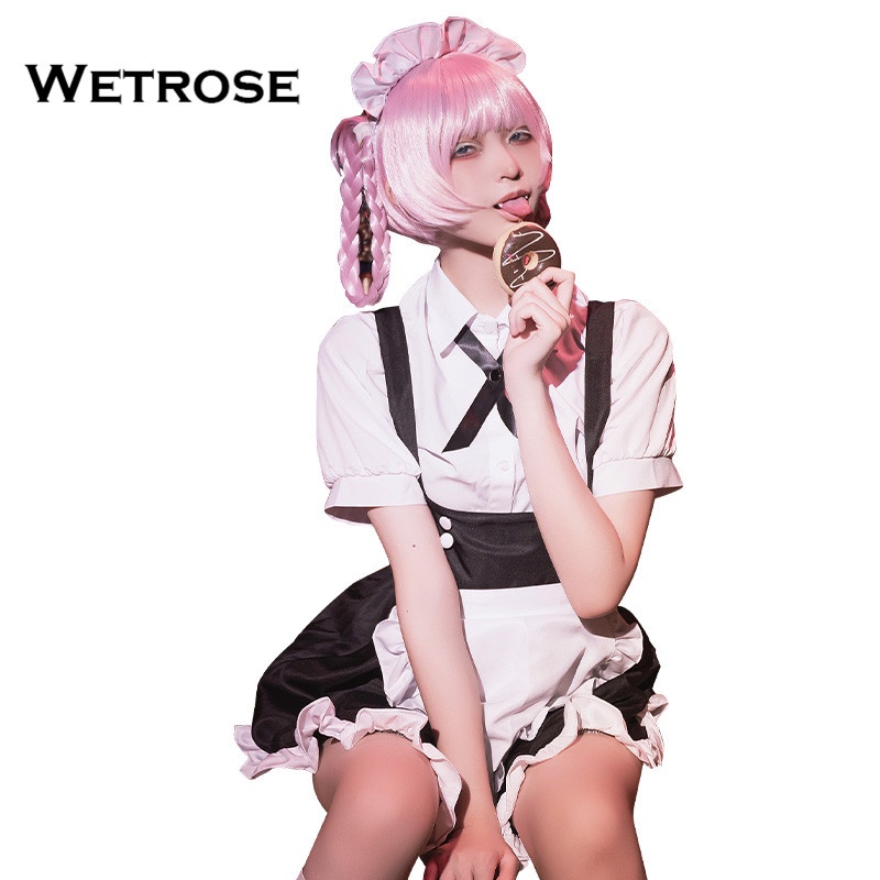 【Wetrose】Ready Stock Call of the Night Yofukashi No Uta Nanakusa Nazuna Costume Cosplay Set Kostume Anime Cos Maid Dress Set