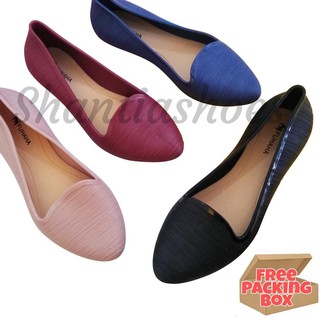 Discount Sepatu  Karet  Wanita  Ulir Jelly Flat Fuhaha 