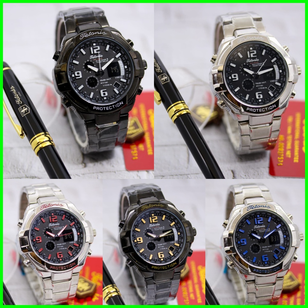 Jam Tangan Pria Tetonis TS 1009 / TS1009 1009 FREE PULPEN - Original Garansi RESMI / AC 6556 AC 6557 AC 6558 AC 6551 / AC6551 AC6556 AC6557 AC6558