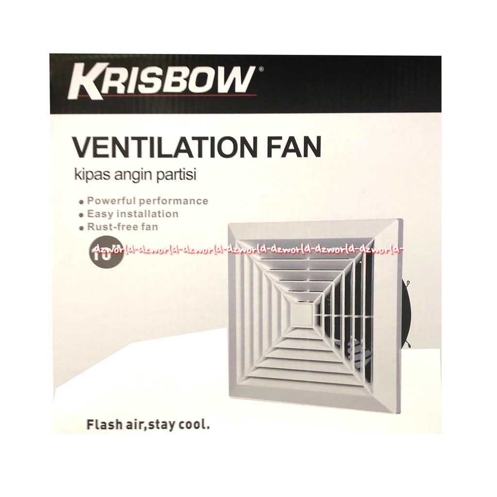 Krisbow Ventilation Fan Kipas Angin Partisi 10 Inch Exhaust Wall Fan 10inchi Ekhaus