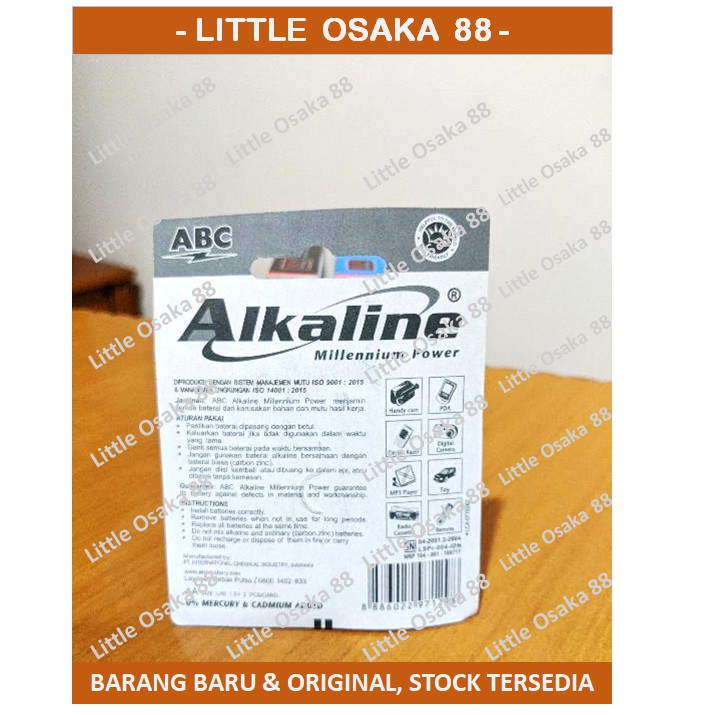 Baterai ABC Alkaline AA isi 2