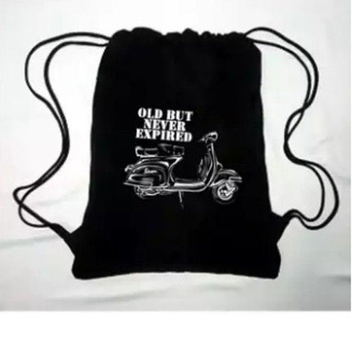 Tas Ransel Serut Drawstring Bag / Tas kampus vespa / Basket / Futsal