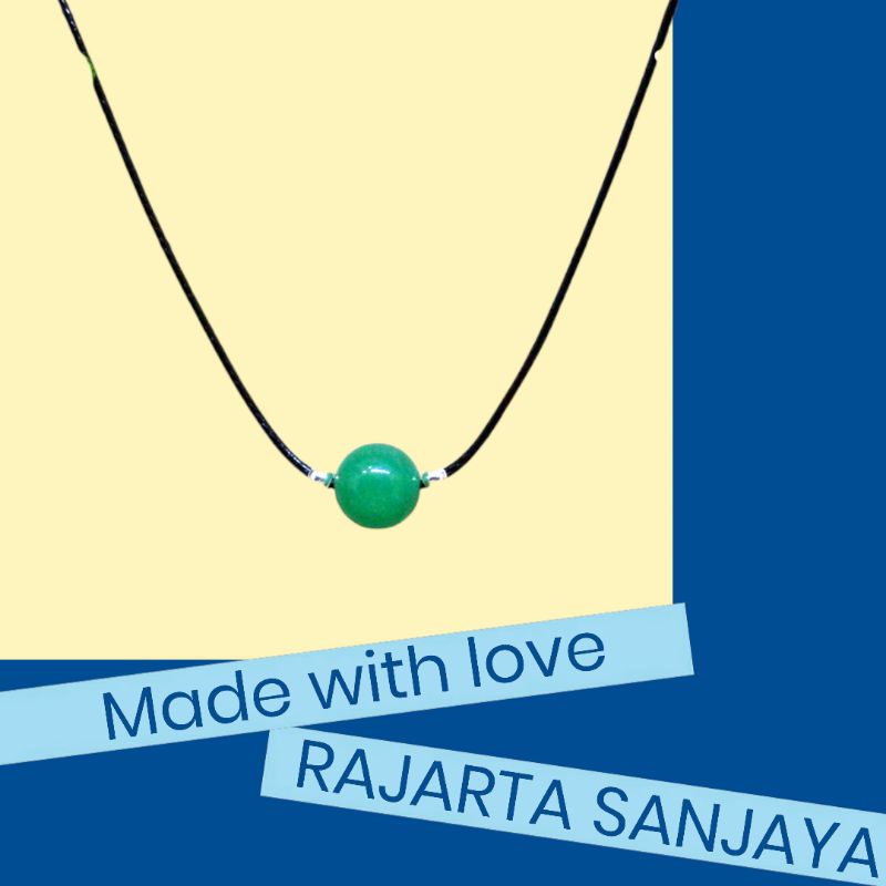 Kalung Batu Handmade Rajarta Batu Aventurine Stone Of Prosperity