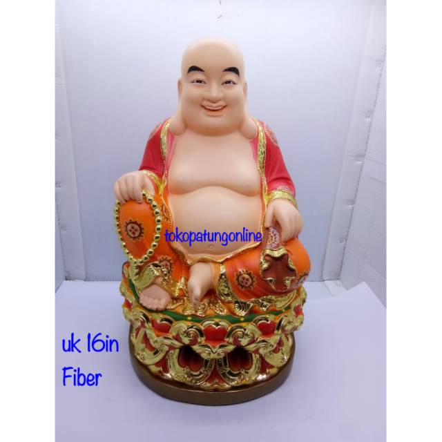 Patung Buddha Milekfo Milek Fo Maitreya Fiber 16in