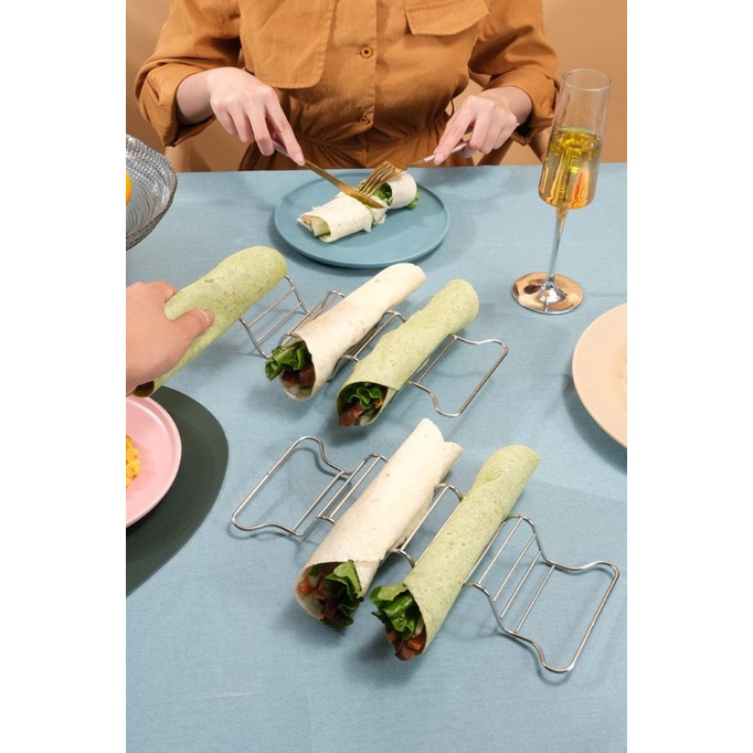 304 Stand Holder Taco Bahan Stainless Steel