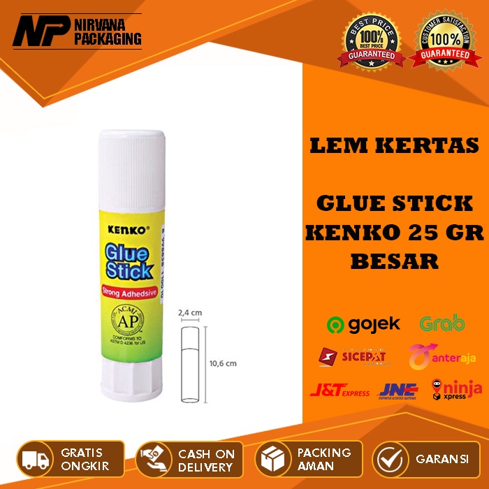

LEM KERTAS GLUE STICK KENKO 25 GR – 25GR BESAR