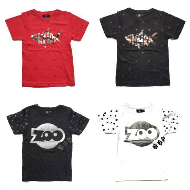 Kaos Anak Laki Fashion SHARK ZOO