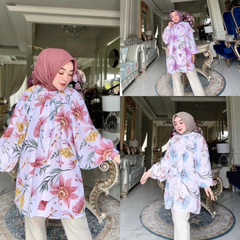 Tunik Wapres Motif Shellasaukia