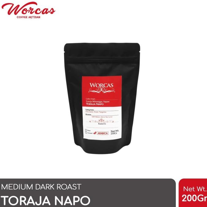 

Big Sale Kopi Arabica Toraja Napo 200 Gram (Biji/Bubuk) | Worcas Coffee Big Sale