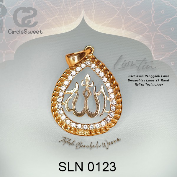 LIONTIN KALUNG  LAFADZ ALLAH WARNA EMAS EKA SWASA SLN0123