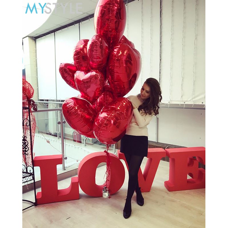 BALON FOIL HATI 24&quot; JUMBO BALON FOIL LOVE KARAKTER BALON FOIL MURAH BALON