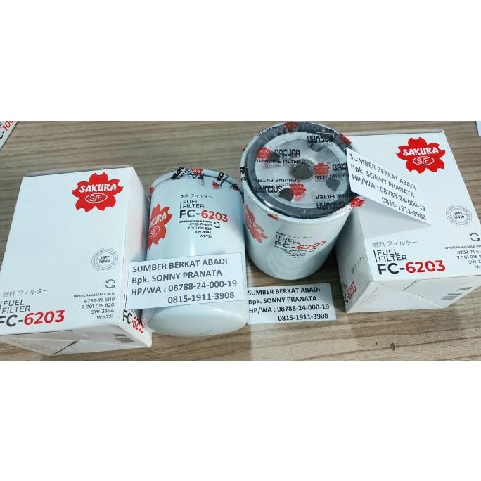 SAKURA FC-6203 FC 6203 FC6203 FUEL FILTER terlaris