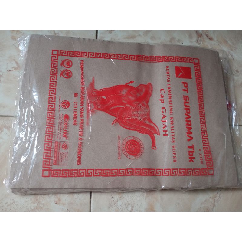 Kertas Nasi Coklat Gajah Merah