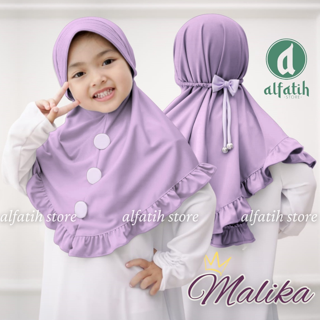 JILBAB ANAK TK - SD MALIKA TALI PITA KARET / PITA KARET / JILBAB ANAK USIA 4-7 TAHUN / PAKAIAN MUSLIMANAK PEREMPUAN / KERUDUNG ANAK TK / HIJAB ANAK TK-SD KHIMAR ANAK