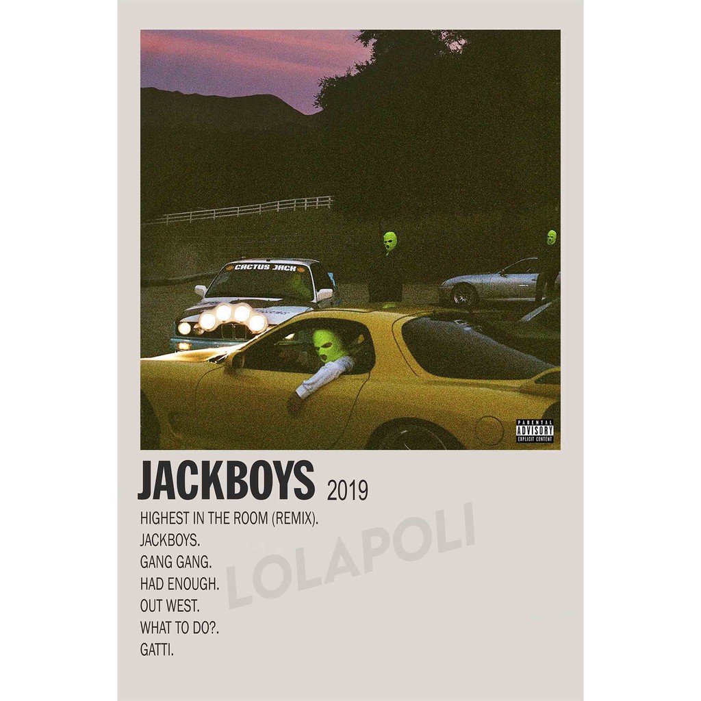 Poster Cover Album JACKBOYS - JACKBOYS and Travis Scott