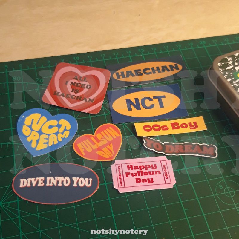 nct dream stickers die cut