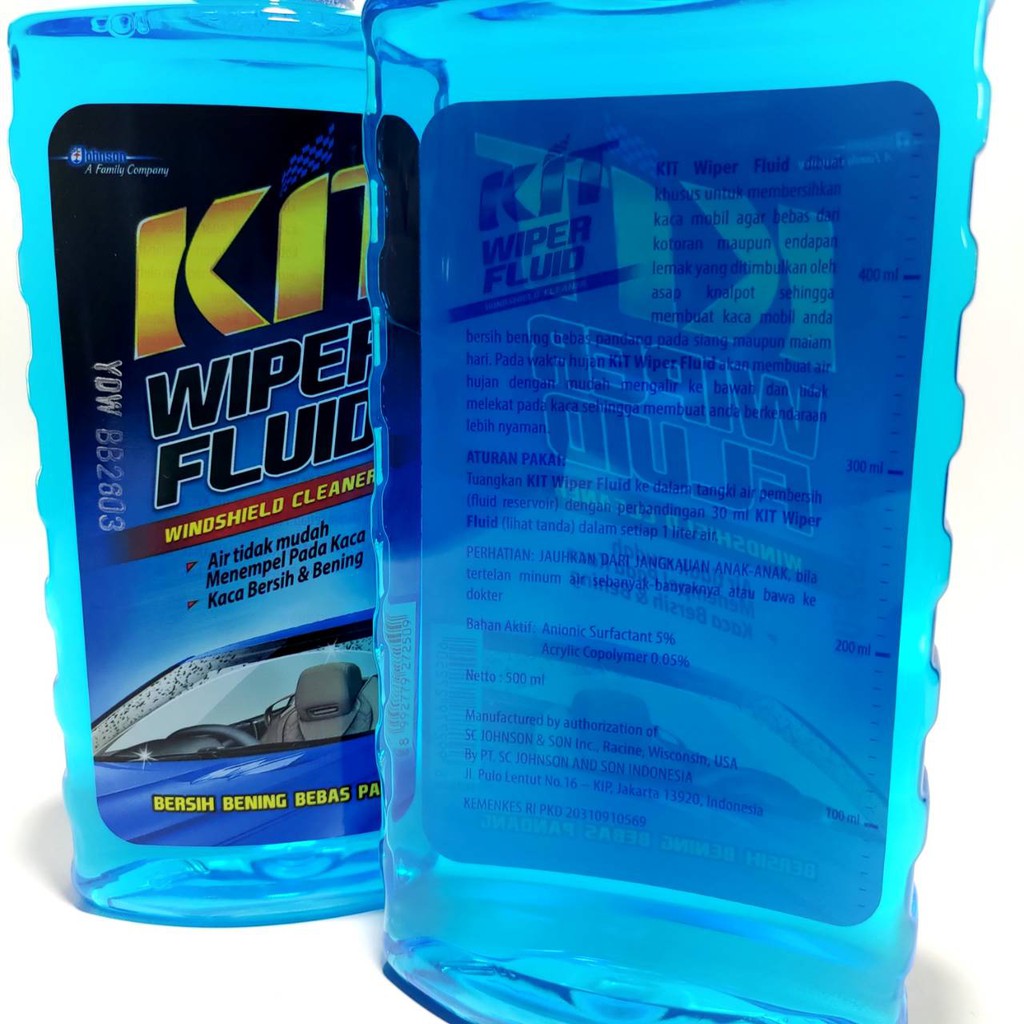 Kit Wiper Fluid 500ml Pembersih Kaca Mobil/Wiper