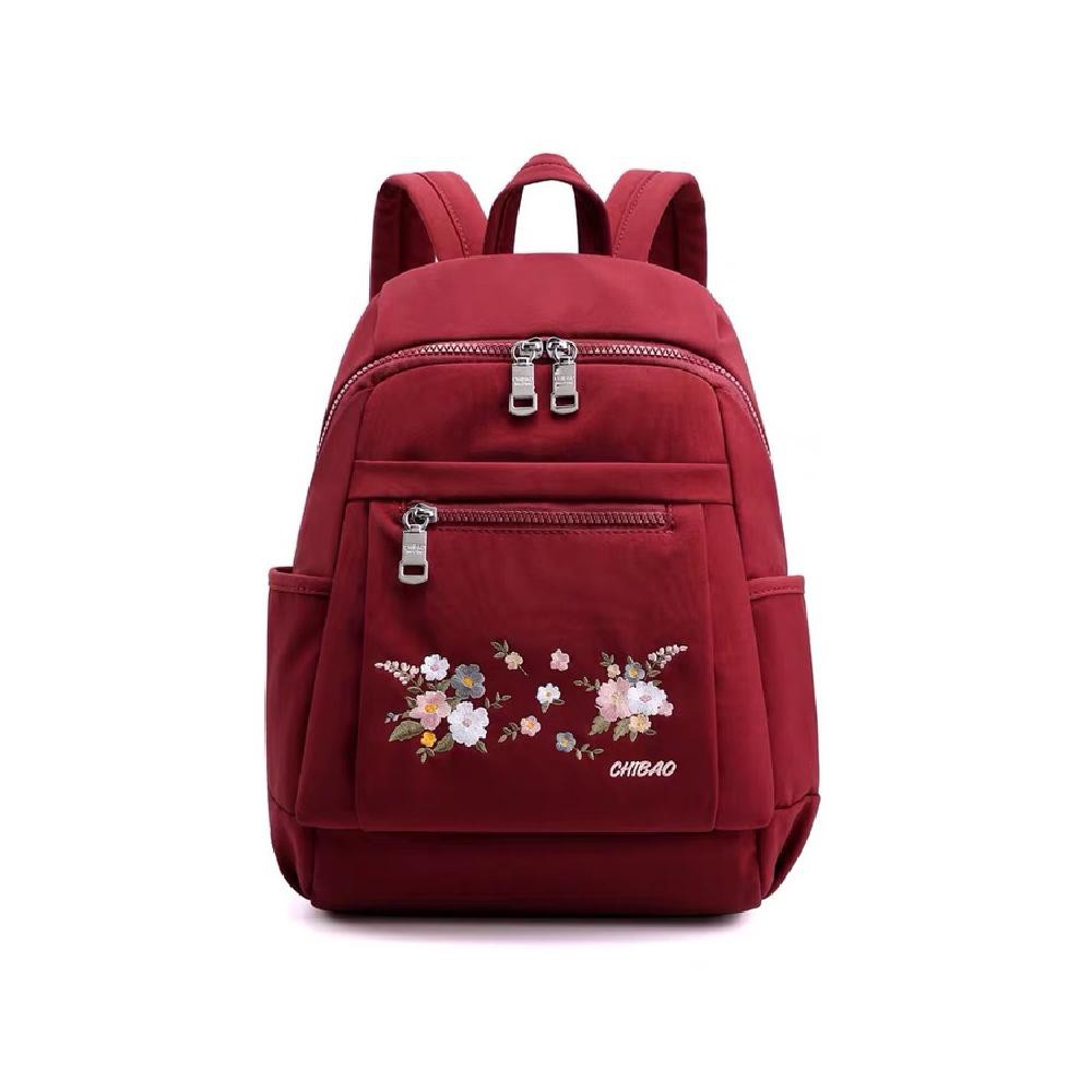 Tas Wanita Import Ransel CHIBAO CB354 354 CB00381 00381 Bordir Bunga - Red