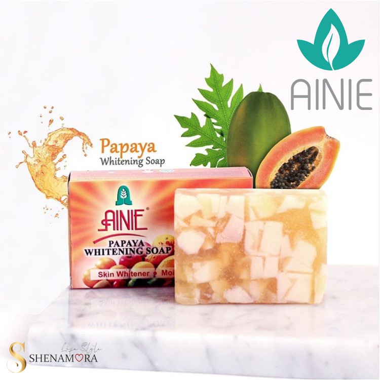 Ainie Sabun Trans White Papaya Vit. A, B, C &amp; E - 135 Gram