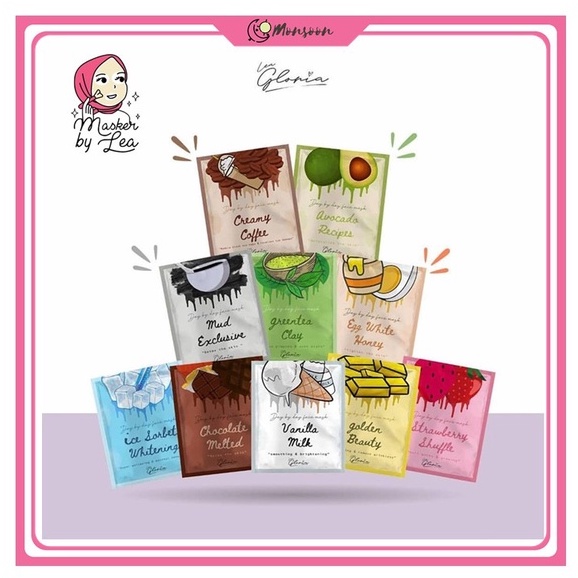 Monsoon - Masker Organik by LEA Gloria | Masker Bubuk by LEA Gloria 20 gr BPOM