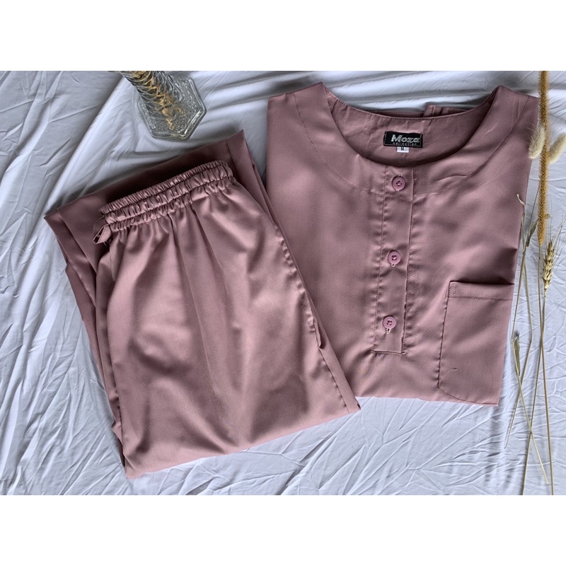 KANCING. baju scrub, baju piket, baju dinas nakes perawat bidan Dokter