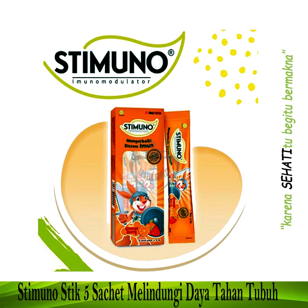 Stimuno Cair Stik 5Ml Daya Tahan Tubuh Anak Per Box Isi 5 Sachet