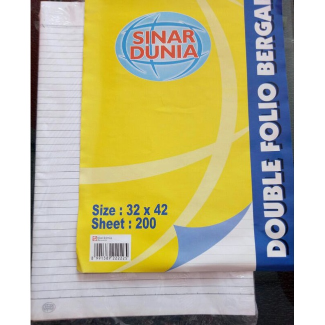 

Folio Double Bergaris SiDu F4 Per 10 Lembar