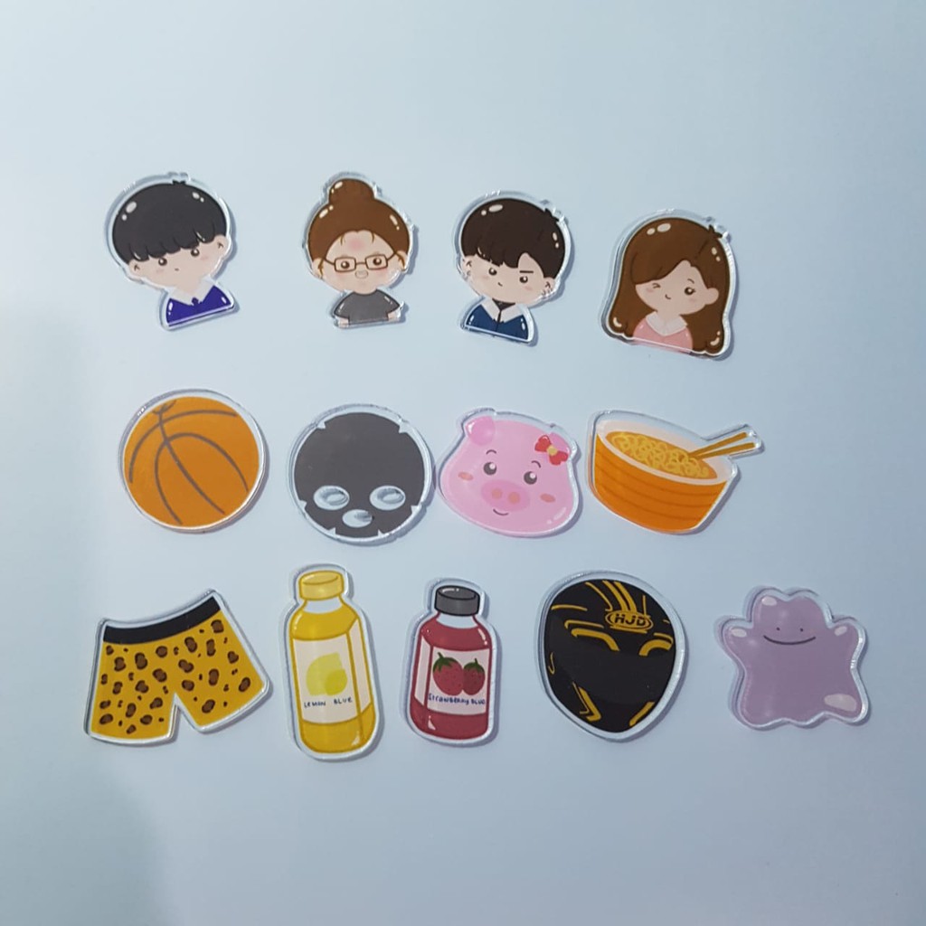 Pin Charm Set untuk Masker Scrunchies Mask Strap - True Beauty Webtoon