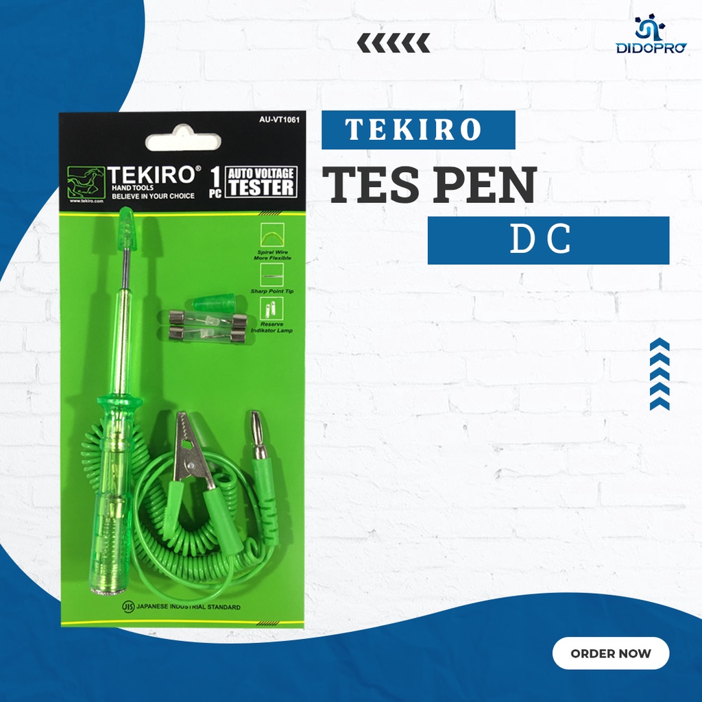 Tespen Tes Pen Testpen DC atau Auto Voltage Tester TEKIRO AU-VT1061