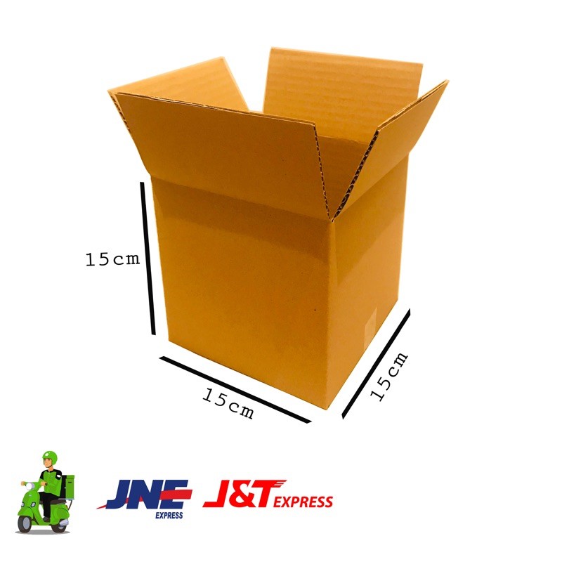 

kardus box singlewall polos baru uk 15x15x15 cm
