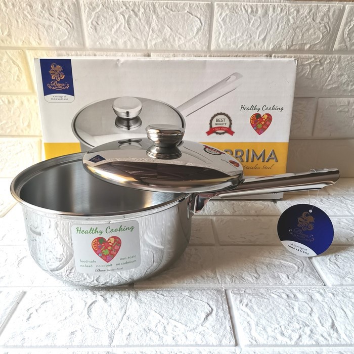 Bima Panci Saus Prima Saucepan Saucepot Inox Premium 16cm B2007116