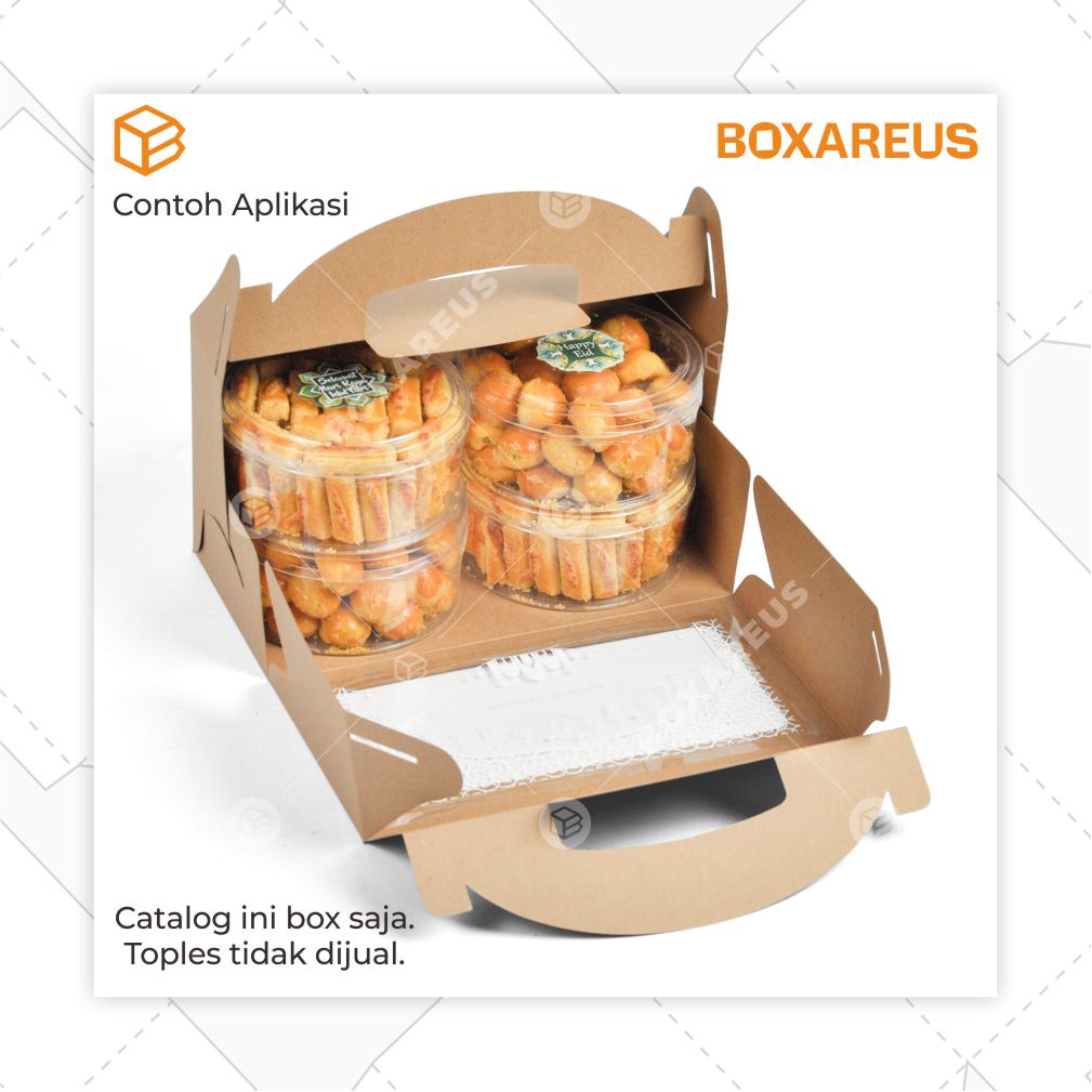 Box, Kemasan, Packaging, Cake Box, Toples Box, Box Kue | TB291416 (10pc)