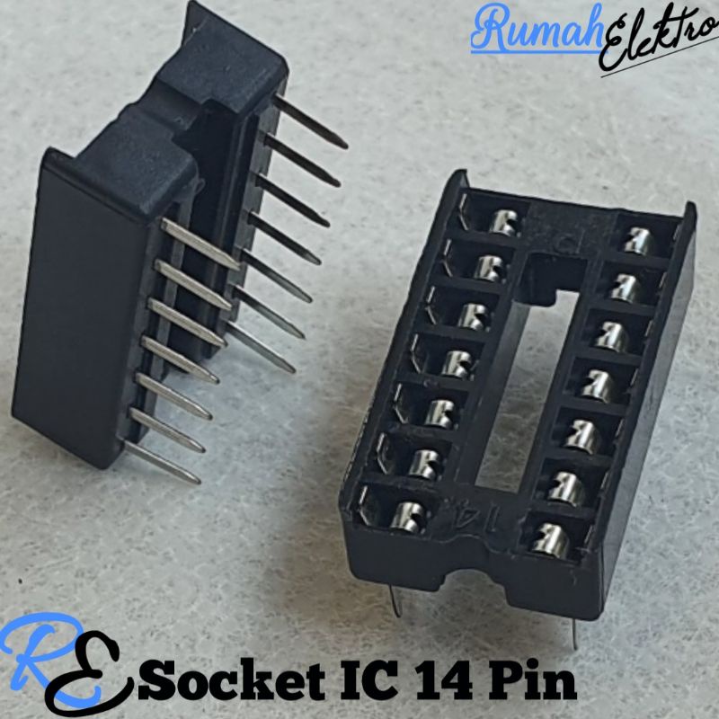 Socket Soket IC 14 Pin IC PCB 14 Pin