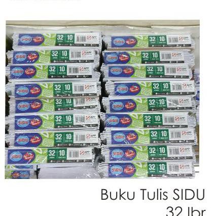 

BEST SELLER--> Buku Tulis Sidu 32 Lembar (Isi 10 buku) TERLARIS